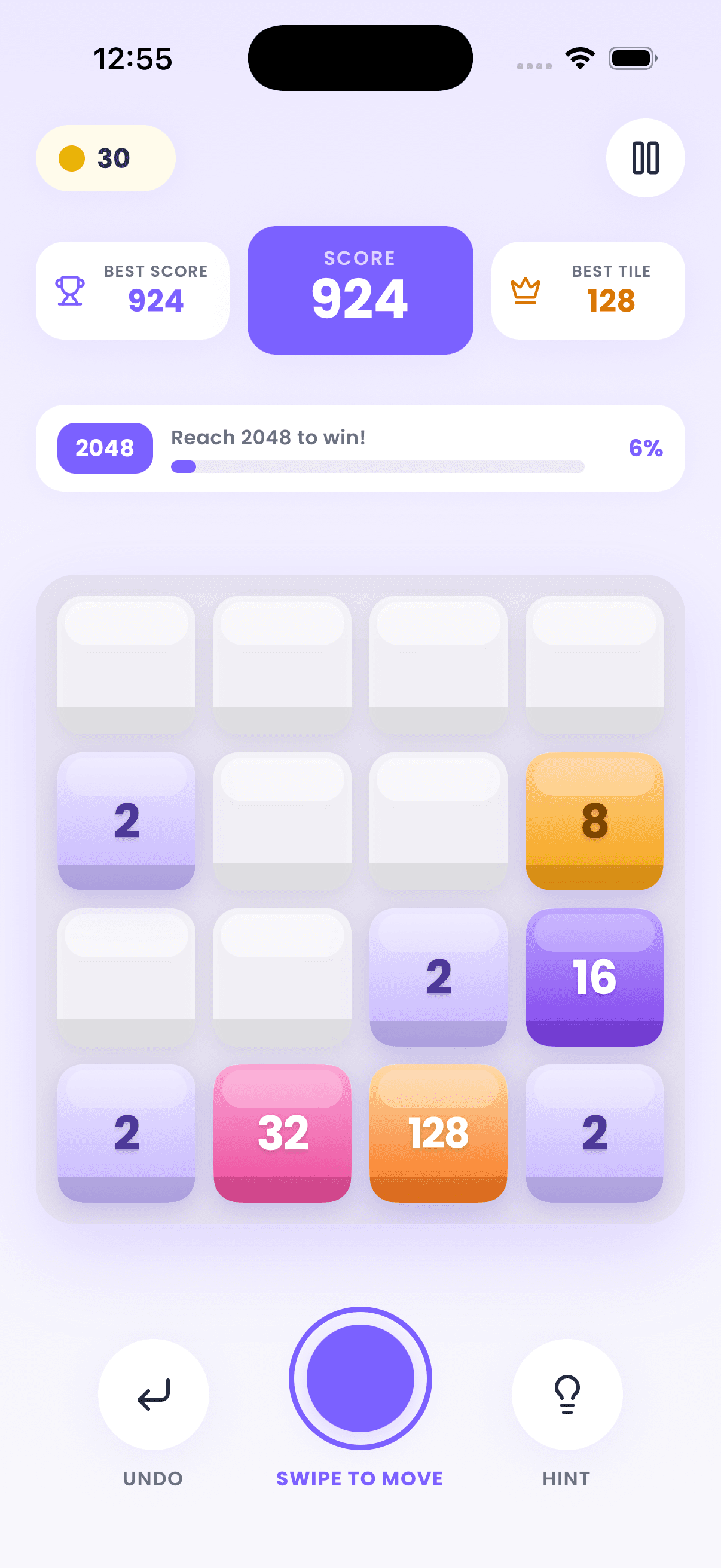 2048 Flow — Gameplay